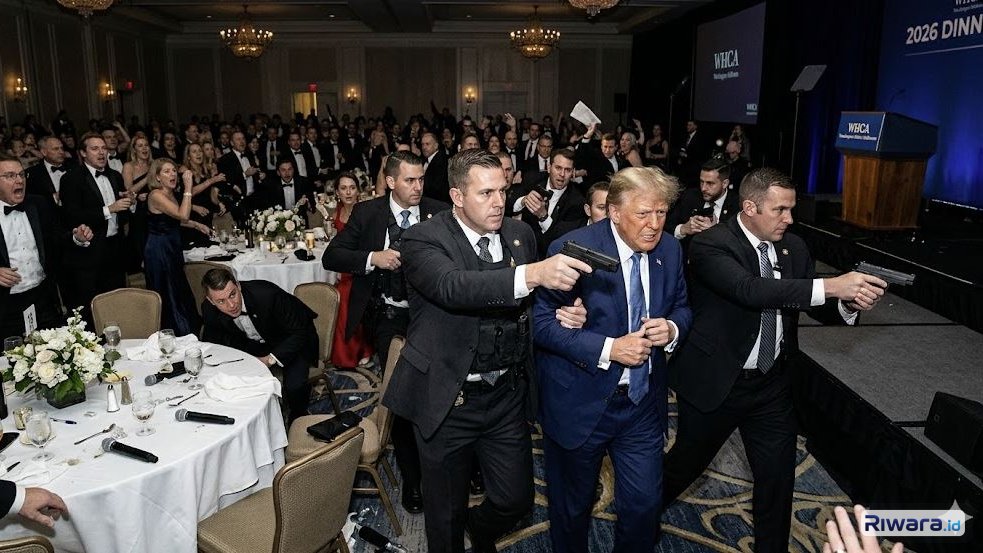 Penembakan di Makan Malam Gedung Putih: Presiden Trump Dievakuasi, Pelaku Tewas di Lokasi